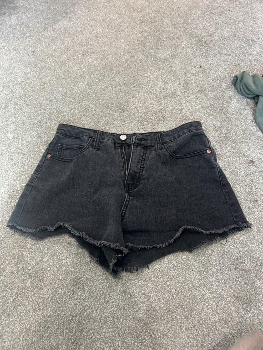 wild fable Black Frayed Denim Cutoff Shorts